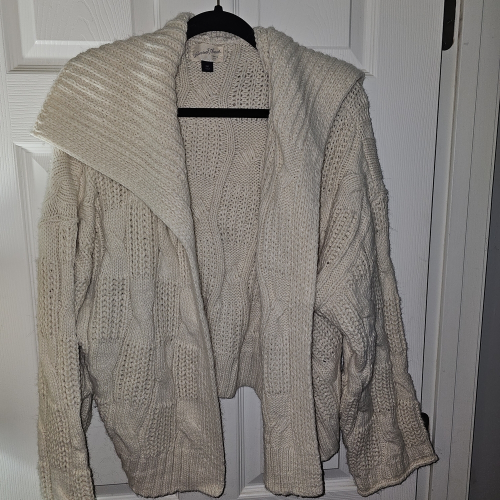 Universal Thread Cream Cable Knit Cardigan